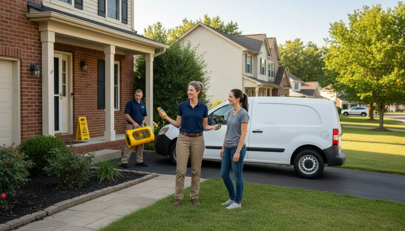 Residential water damage restoration in Franklin, NC